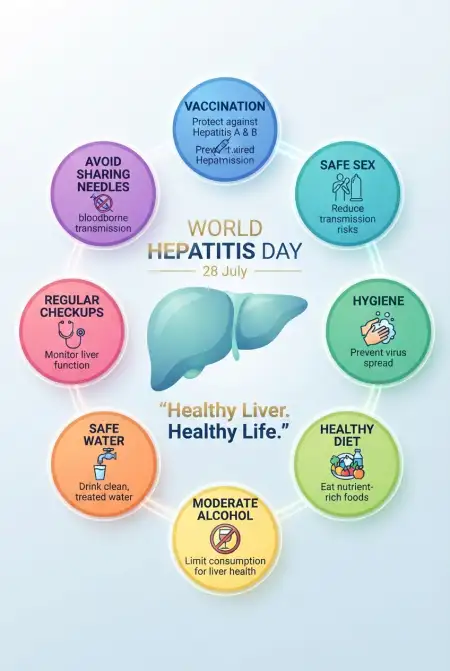 World Hepatitis Day Health Education Poster - Free World Hepatitis Day 2026 Download
