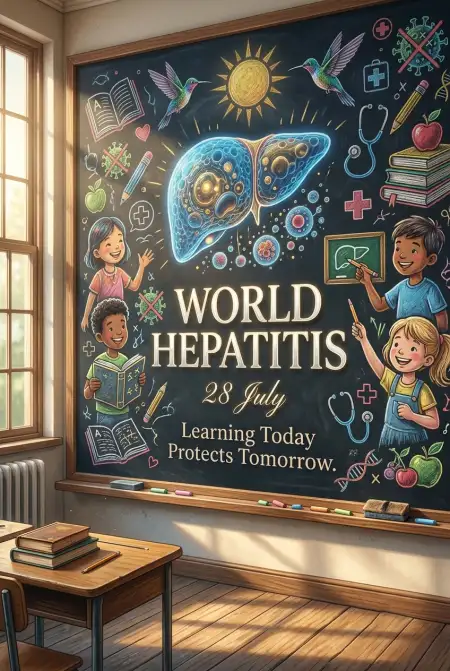 World Hepatitis Day Medical Illustration - Free World Hepatitis Day 2026 Download