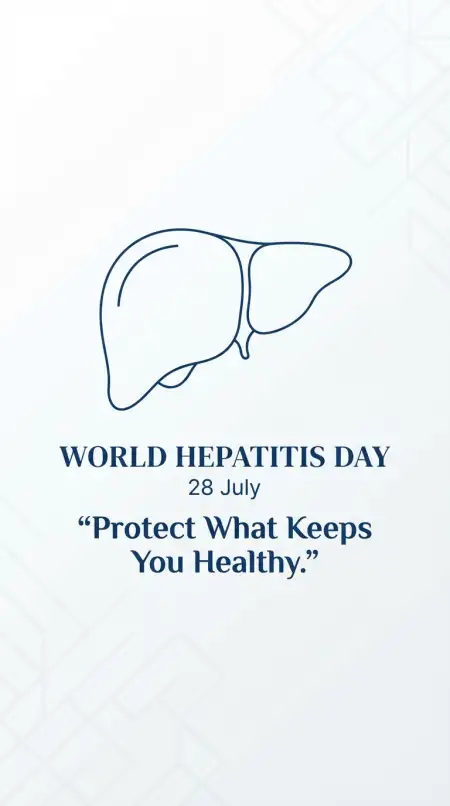 World Hepatitis Day Minimalist Banner - Free World Hepatitis Day 2026 Download