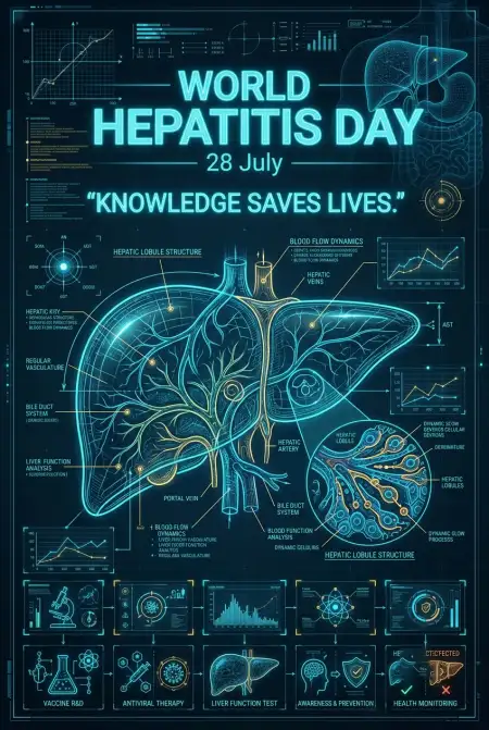 World Hepatitis Day Public Health Poster - Free World Hepatitis Day 2026 Download