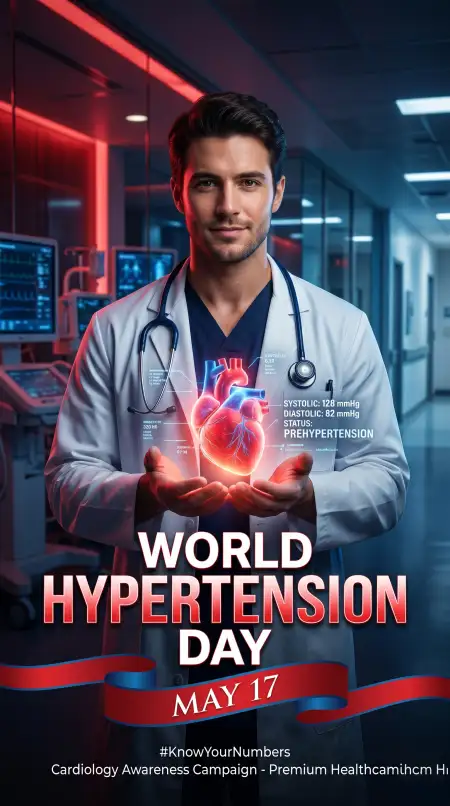World Hypertension Day Hospital Campaign Poster - Free World Hypertension Day Download