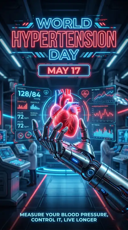 World Hypertension Day Realistic Doctor Poster - Free World Hypertension Day Download