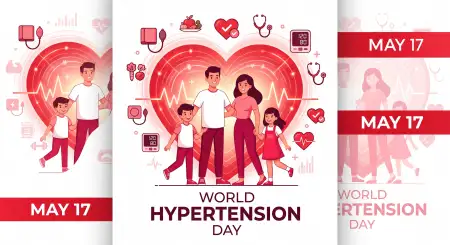 World Hypertension Day Red And White Poster Theme - Free World Hypertension Day Download