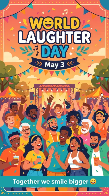 World Laughter Day 2026 Creative Poster Design - Free World Laughter Day 2026 Download
