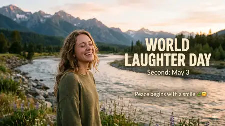 World Laughter Day 2026 Positive Vibes Quotes - Free World Laughter Day 2026 Download