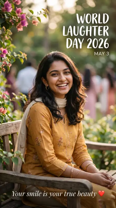 World Laughter Day 2026 Poster With Quotes - Free World Laughter Day 2026 Download