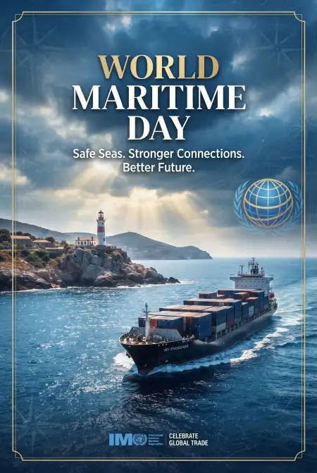 world maritime day 2026 marine transportation poster