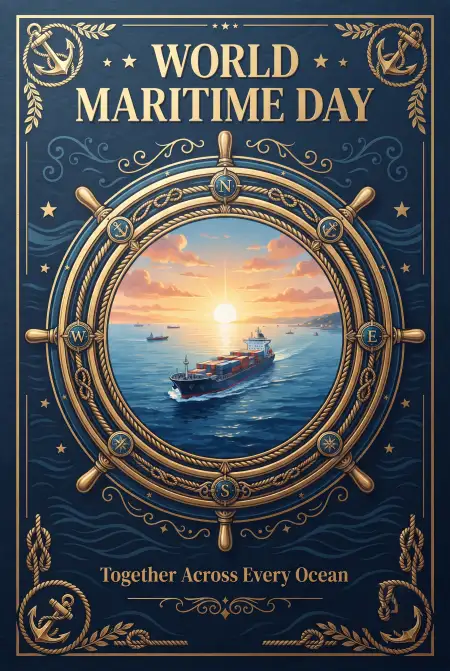 world maritime day 2026 poster design