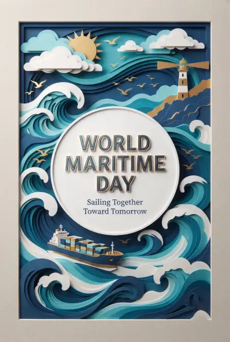 world maritime day 2026 seafarer illustration - World Maritime Day 2026