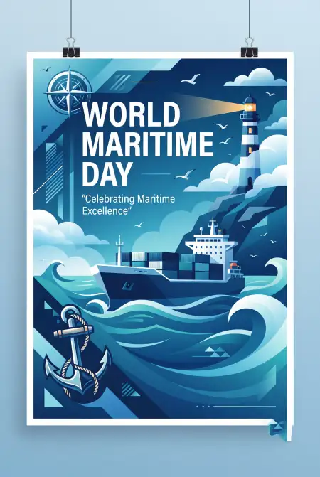 world maritime day 2026 vector design - Vector