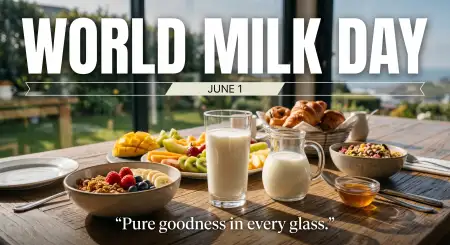 Free World Milk Day 2026 Dairy Business Advertising Banners Image Download