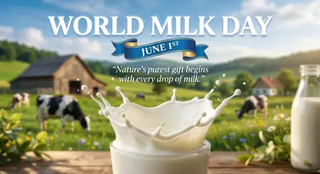 Free World Milk Day 2026 Digital Greeting Cards Image Download