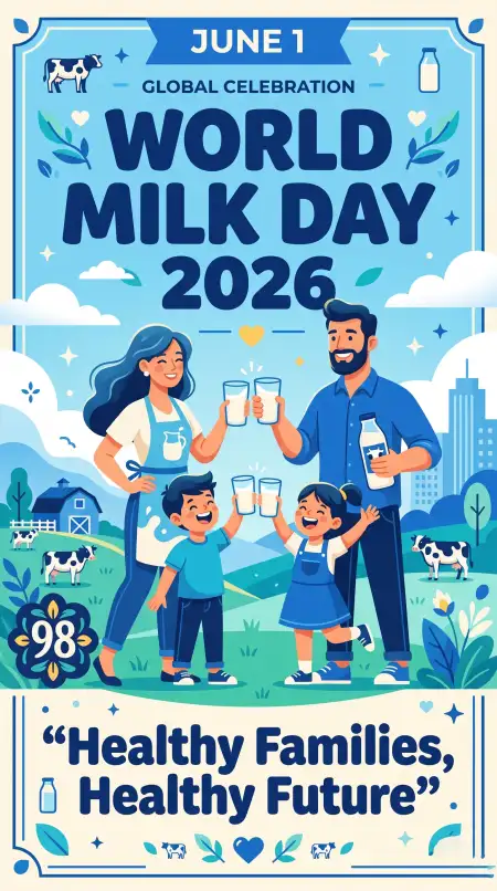 Free World Milk Day 2026 Educational Poster Design Image Download