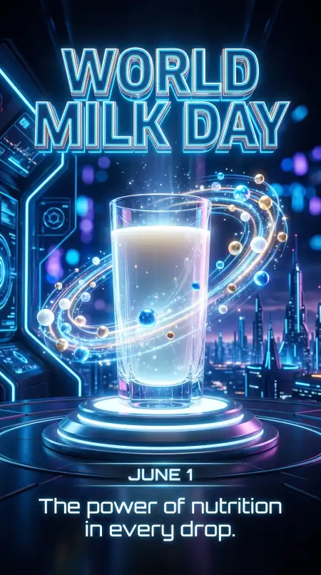Free World Milk Day 2026 Milk Glass Aesthetic Images Image Download
