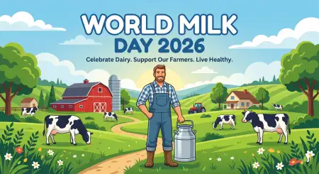 World Milk Day Dairy Farm Poster - Free World Milk Day Poster Download