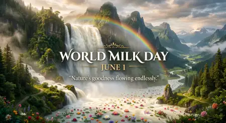 World Milk Day Farm Landscape Poster - Free World Milk Day Poster Download
