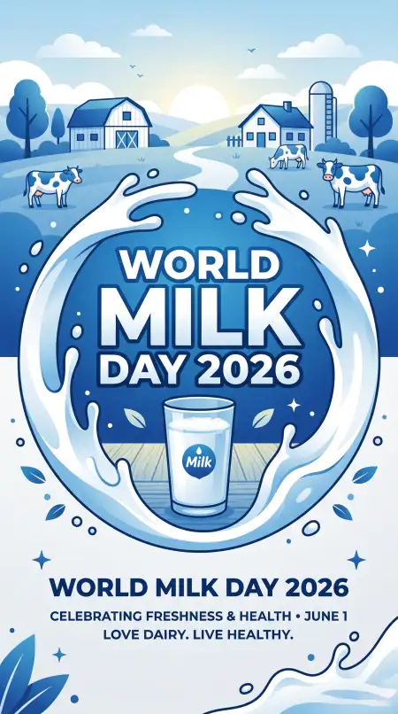 World Milk Day Poster Artwork - Free World Milk Day Poster Download
