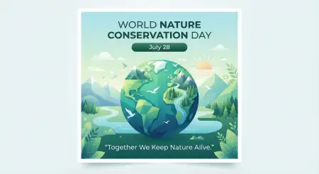 World Nature Conservation Day Vector Design - Free World Nature Conservation Day 2026 Download