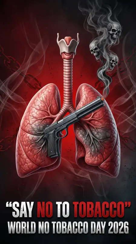 World No Tobacco Day 2026 Anti Smoking Poster - Free World No Tobacco Day 2026 Download