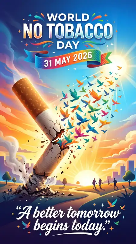 World No Tobacco Day 2026 Creative Poster - Free World No Tobacco Day 2026 Download
