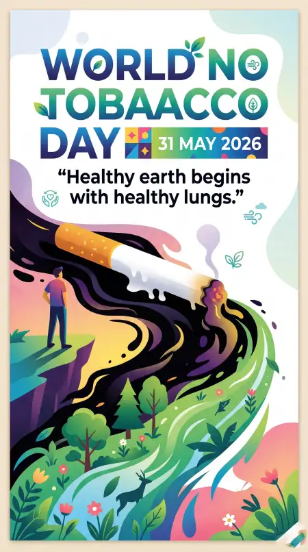 World No Tobacco Day 2026 Health Awareness Images - Free World No Tobacco Day 2026 Download