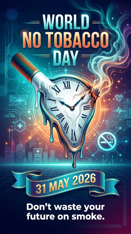 World No Tobacco Day 2026 Modern Instagram Carousel - Free World No Tobacco Day 2026 Download