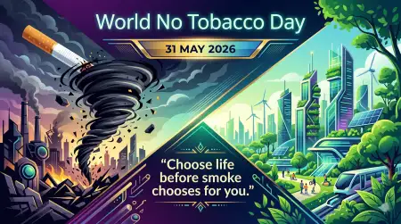 World No Tobacco Day 2026 Modern Social Media Template - Free World No Tobacco Day 2026 Download