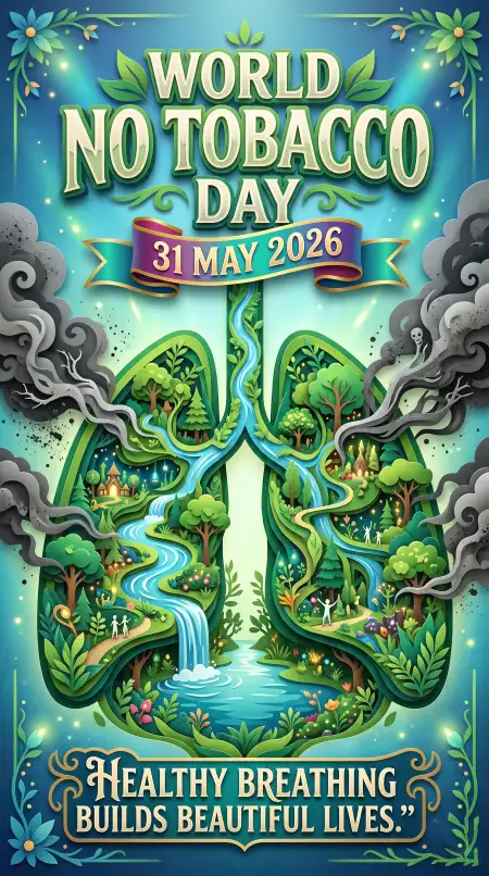 World No Tobacco Day 2026 Pinterest Pin Design - Free World No Tobacco Day 2026 Download
