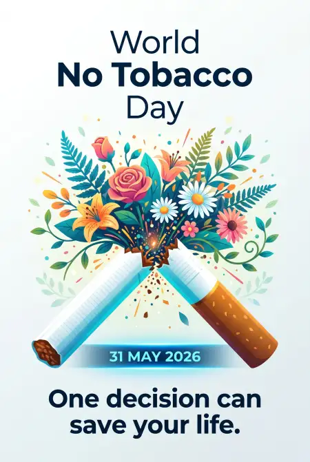 World No Tobacco Day 2026 Premium Vector Poster - Free World No Tobacco Day 2026 Download
