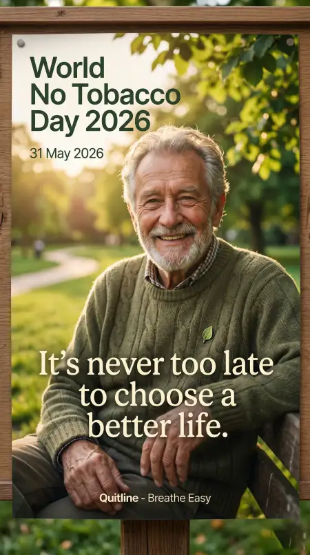 World No Tobacco Day 2026 Quote Images - Free World No Tobacco Day 2026 Download