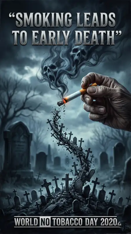 World No Tobacco Day 2026 Smoking Kills Poster - Free World No Tobacco Day 2026 Download