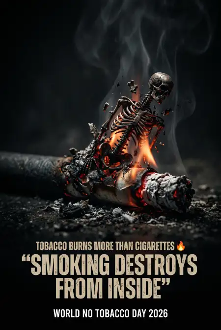 World No Tobacco Day 2026 Stop Smoking Now Poster - Free World No Tobacco Day 2026 Download