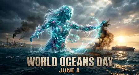 World Oceans Day Awareness Social Media Post - Free World Oceans Day Social Media Post Download