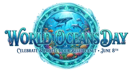 World Oceans Day Png Blue Gradient Design - Free World Oceans Day Png Download