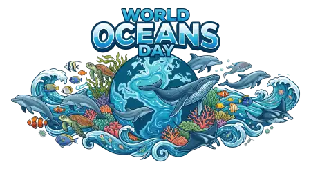 World Oceans Day Png Cartoon Ocean Design - Free World Oceans Day Png Download