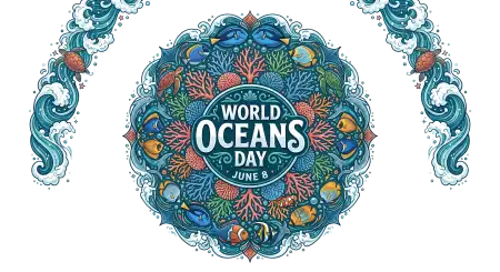 World Oceans Day Png Decorative Ocean Clipart - Free World Oceans Day Png Download