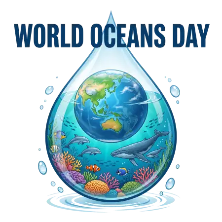World Oceans Day Png Transparent Ocean Frame - Free World Oceans Day Png Download