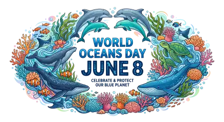 World Oceans Day Png With Fish Illustration - Free World Oceans Day Png Download