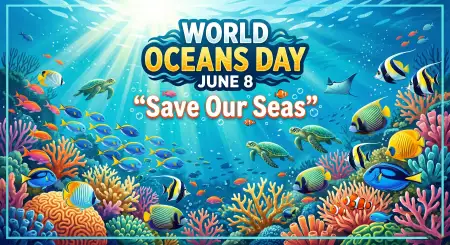 World Oceans Day Save The Ocean Social Media Post - Free World Oceans Day Social Media Post Download
