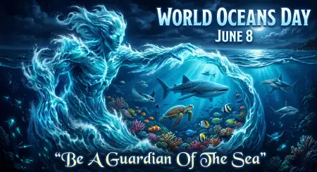 World Oceans Day Social Media Awareness Graphics - Free World Oceans Day Social Media Post Download