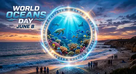 World Oceans Day Social Media Banner Design - Free World Oceans Day Social Media Post Download