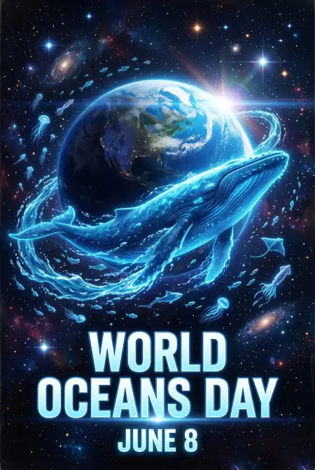 World Oceans Day Social Media Poster - Free World Oceans Day Social Media Post Download