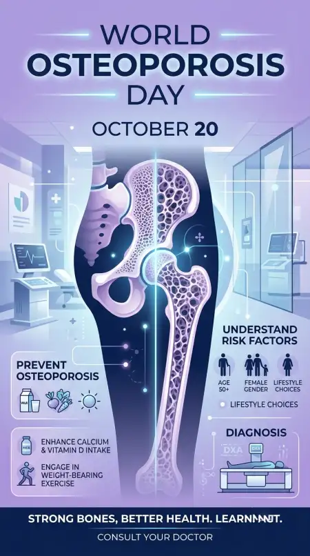world osteoporosis day 2026 bone health infographic