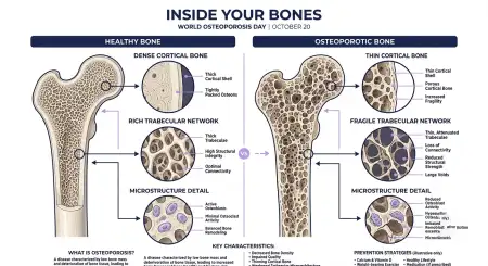 world osteoporosis day 2026 medical illustration
