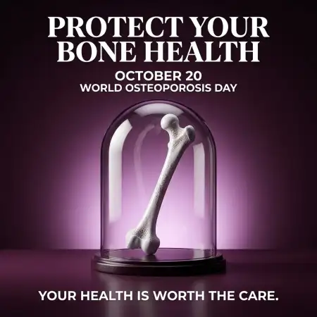 world osteoporosis day bone health campaign graphics