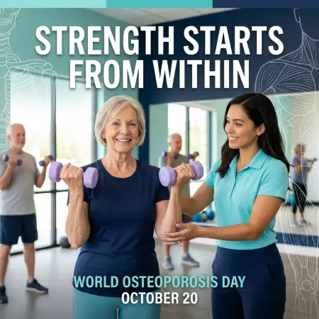 world osteoporosis day clinic awareness banner