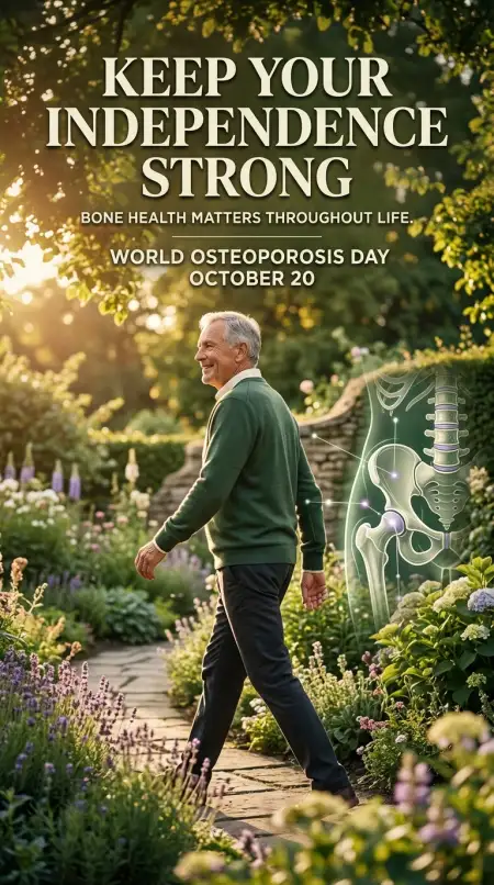 world osteoporosis day digital awareness flyer