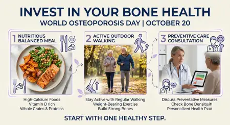 world osteoporosis day health event flyer