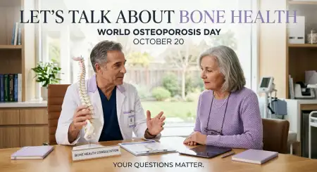 world osteoporosis day hospital campaign poster