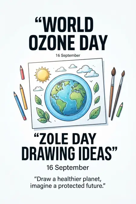 world ozone day 2026 drawing ideas - World Cleanup Day